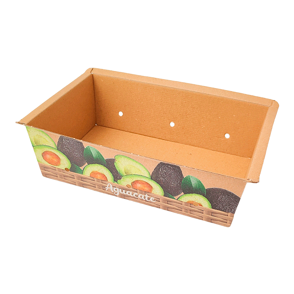 Cesta de cartón para aguacate