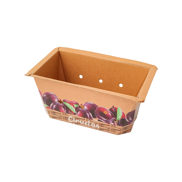 Cesta de cartón para cereza