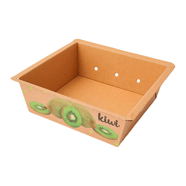 Cesta de cartón para kiwi