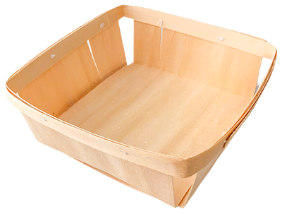 Cesta madera cosida o grapada
