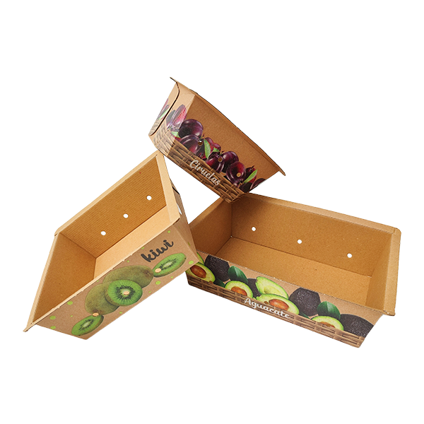 Cestas de cartón para fruta